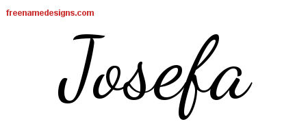 Lively Script Name Tattoo Designs Josefa Free Printout