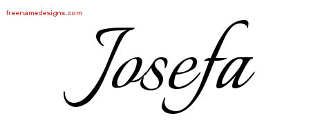 Calligraphic Name Tattoo Designs Josefa Download Free