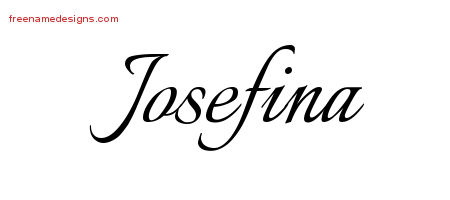 Calligraphic Name Tattoo Designs Josefina Download Free