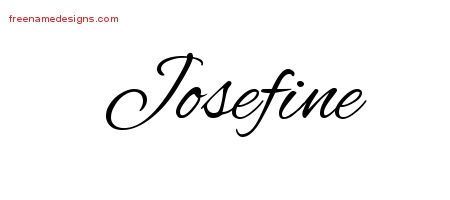 Cursive Name Tattoo Designs Josefine Download Free