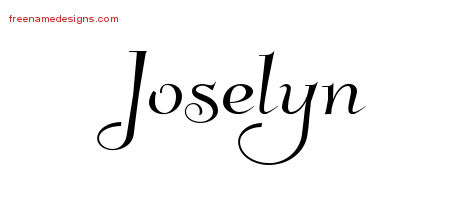 Elegant Name Tattoo Designs Joselyn Free Graphic