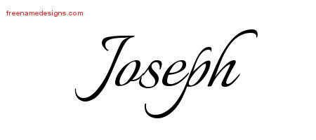 Calligraphic Name Tattoo Designs Joseph Download Free
