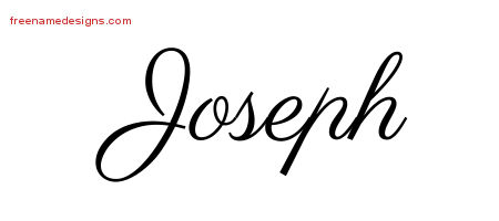 Classic Name Tattoo Designs Joseph Printable