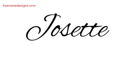 Cursive Name Tattoo Designs Josette Download Free