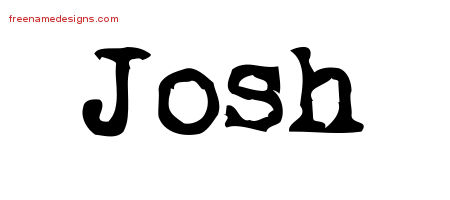 Vintage Writer Name Tattoo Designs Josh Free