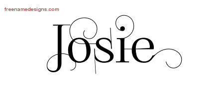 Decorated Name Tattoo Designs Josie Free