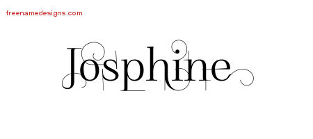 Decorated Name Tattoo Designs Josphine Free
