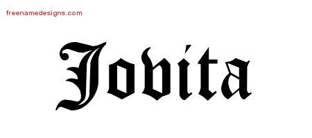 Blackletter Name Tattoo Designs Jovita Graphic Download