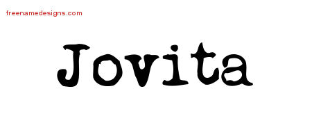 Vintage Writer Name Tattoo Designs Jovita Free Lettering