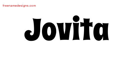 Groovy Name Tattoo Designs Jovita Free Lettering