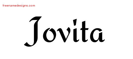 Calligraphic Stylish Name Tattoo Designs Jovita Download Free