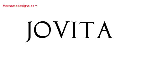 Regal Victorian Name Tattoo Designs Jovita Graphic Download