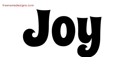 Groovy Name Tattoo Designs Joy Free Lettering