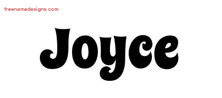 Groovy Name Tattoo Designs Joyce Free Lettering