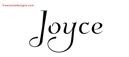 Elegant Name Tattoo Designs Joyce Free Graphic