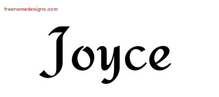 Calligraphic Stylish Name Tattoo Designs Joyce Download Free