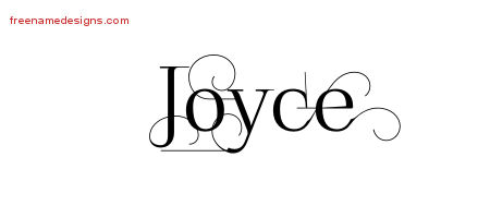 Decorated Name Tattoo Designs Joyce Free