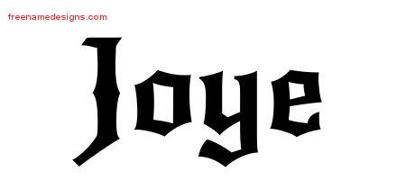 Gothic Name Tattoo Designs Joye Free Graphic