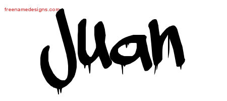 Graffiti Name Tattoo Designs Juan Free Lettering