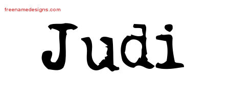 Vintage Writer Name Tattoo Designs Judi Free Lettering