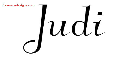 Elegant Name Tattoo Designs Judi Free Graphic