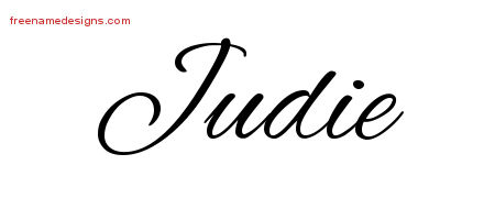 Cursive Name Tattoo Designs Judie Download Free