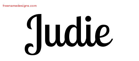 Handwritten Name Tattoo Designs Judie Free Download