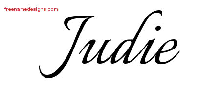 Calligraphic Name Tattoo Designs Judie Download Free