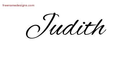 Cursive Name Tattoo Designs Judith Download Free