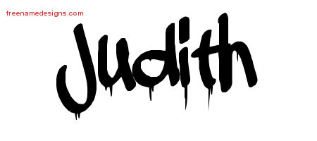 Graffiti Name Tattoo Designs Judith Free Lettering