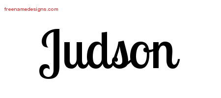 Handwritten Name Tattoo Designs Judson Free Printout