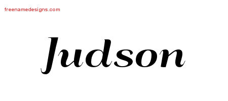 Art Deco Name Tattoo Designs Judson Graphic Download