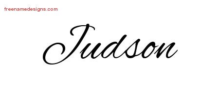 Cursive Name Tattoo Designs Judson Free Graphic
