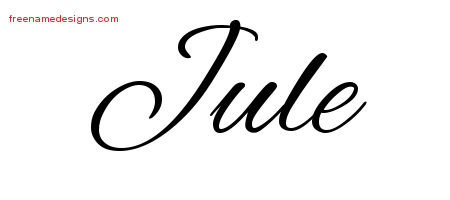 Cursive Name Tattoo Designs Jule Download Free