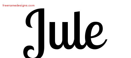 Handwritten Name Tattoo Designs Jule Free Download
