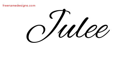 Cursive Name Tattoo Designs Julee Download Free