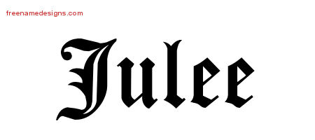 Blackletter Name Tattoo Designs Julee Graphic Download
