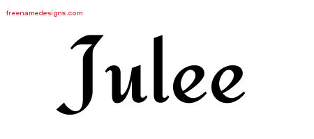 Calligraphic Stylish Name Tattoo Designs Julee Download Free