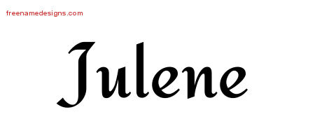 Calligraphic Stylish Name Tattoo Designs Julene Download Free