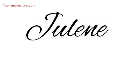 Cursive Name Tattoo Designs Julene Download Free