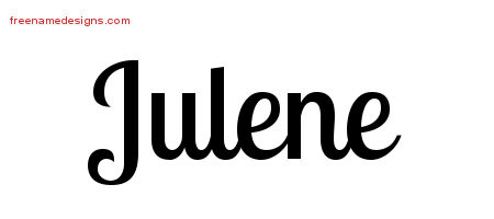 Handwritten Name Tattoo Designs Julene Free Download