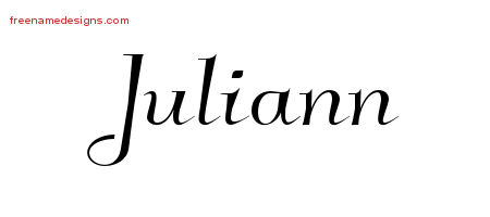 Elegant Name Tattoo Designs Juliann Free Graphic