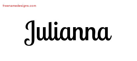 Handwritten Name Tattoo Designs Julianna Free Download
