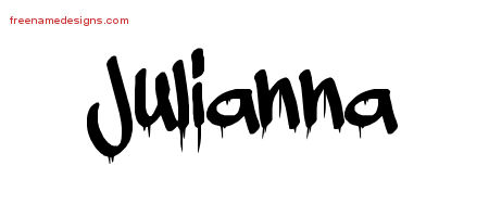 Graffiti Name Tattoo Designs Julianna Free Lettering