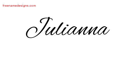 Cursive Name Tattoo Designs Julianna Download Free