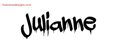 Graffiti Name Tattoo Designs Julianne Free Lettering