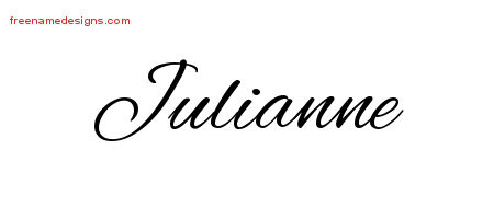 Cursive Name Tattoo Designs Julianne Download Free