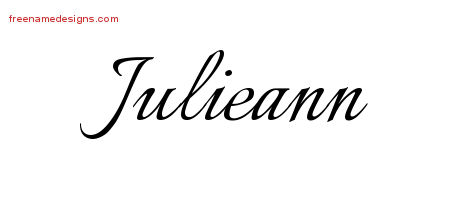 Calligraphic Name Tattoo Designs Julieann Download Free