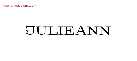 Flourishes Name Tattoo Designs Julieann Printable
