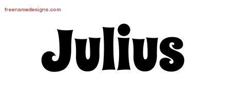 Groovy Name Tattoo Designs Julius Free